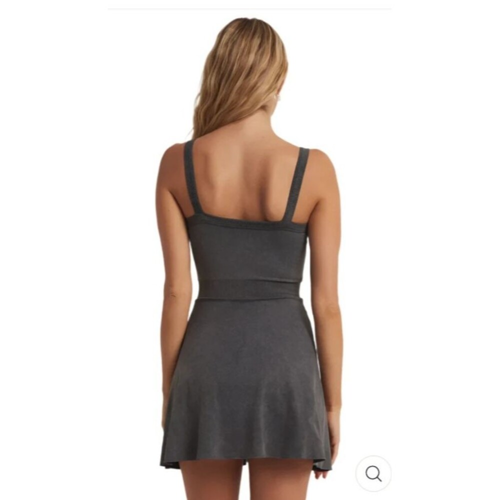 Z Supply Ready To Rock Mineral Washed Skort Dress M/L SEAMLESS RIBBED ATHLEISURE - Picture 2 of 8